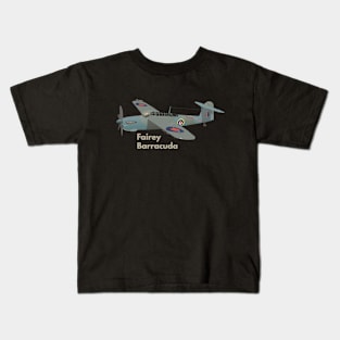 Fairey Barracuda British WW2 Airplane Kids T-Shirt